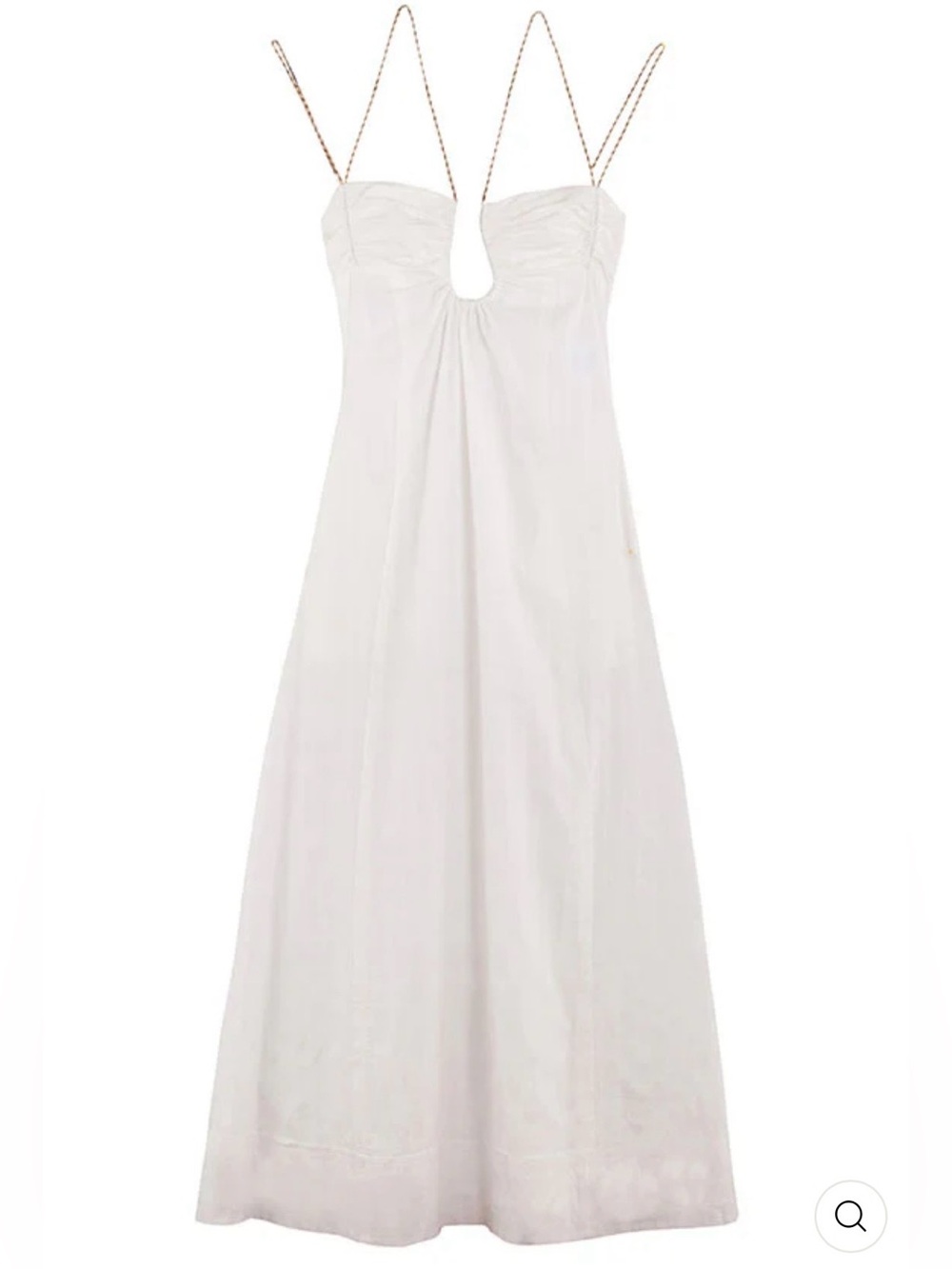 Miista Elia White Maxi Dress
